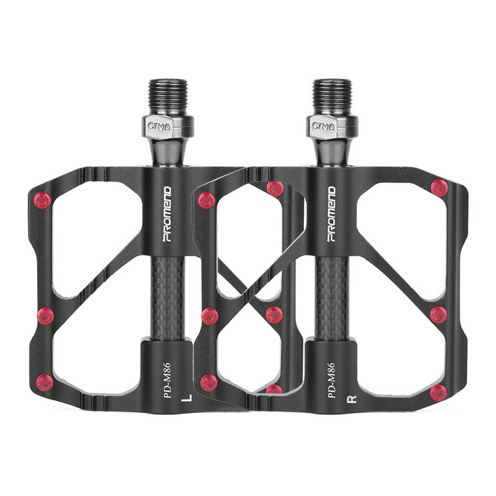 자전거 평페달 MTB 로드 카본 경량 패달, 1세트, MTB블랙