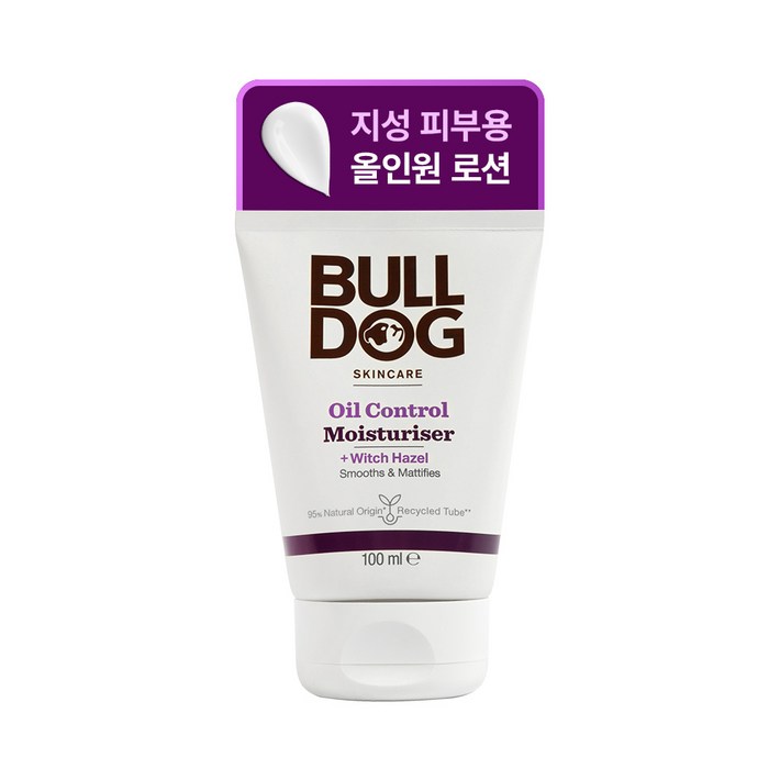 불독 오일 컨트롤 모이스처라이저 지성 모공피부용 피지조절 남성 올인원 로션, 1개, 100g