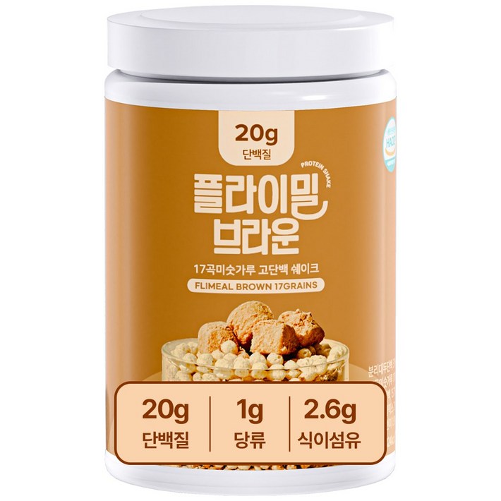 플라이밀 단백질 쉐이크 브라운 미숫가루맛 대용량