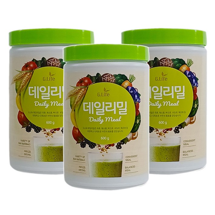지라이프 데일리밀 1통 600g 곡물맛 건강한 한끼 식사대용식, 3개, 600g