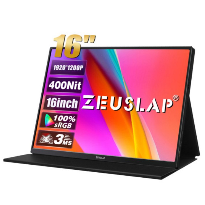 제우스랩 포터블 휴대용 보조 모니터, Z16 Lite, 35.5cm 제우스랩 포터블 휴대용 보조 모니터, Z16 Lite, 35.5cm