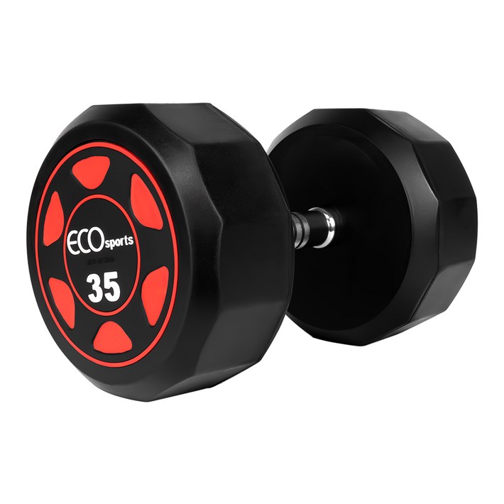 에코스포츠 고중량 12각 파워 덤벨 아령, 1개, 35kg