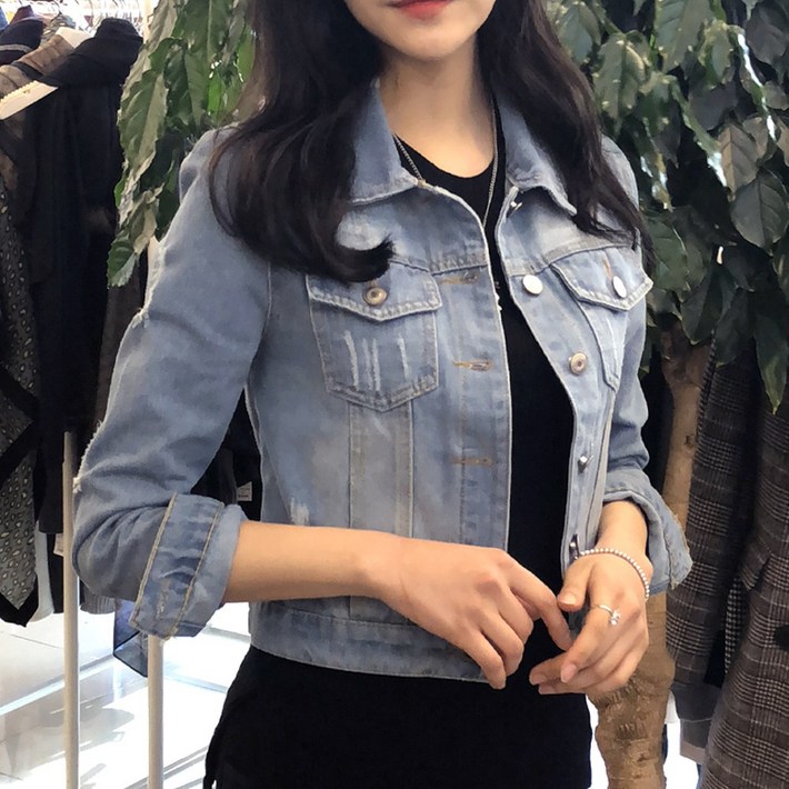 메리앤유 빈티지워싱 기본핏 Non스판 데님자켓 메리앤유 빈티지워싱 기본핏 Non스판 데님자켓