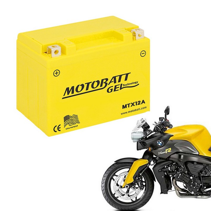 모토뱃젤 오토바이배터리 MTX12 12V 12AH YTX12BS YTX14BS 밧데리, 1개, BMW K1200R