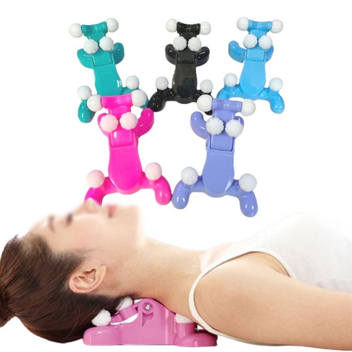 도매창고 NECKQUEEN 경추  어깨 등 허리 목 안마기 마사지기 넥퀸 지압기