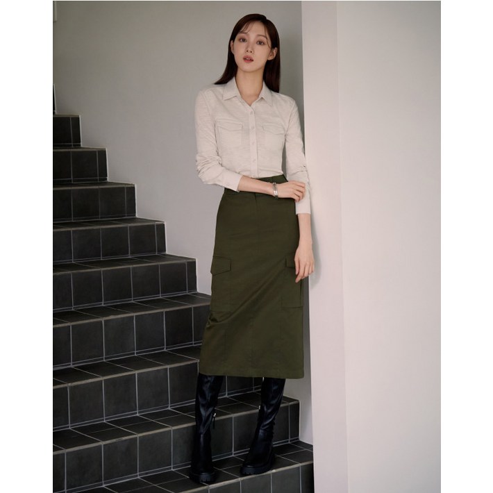 더엣지 23FW 포켓 H라인 스커트 더엣지 23FW 포켓 H라인 스커트
