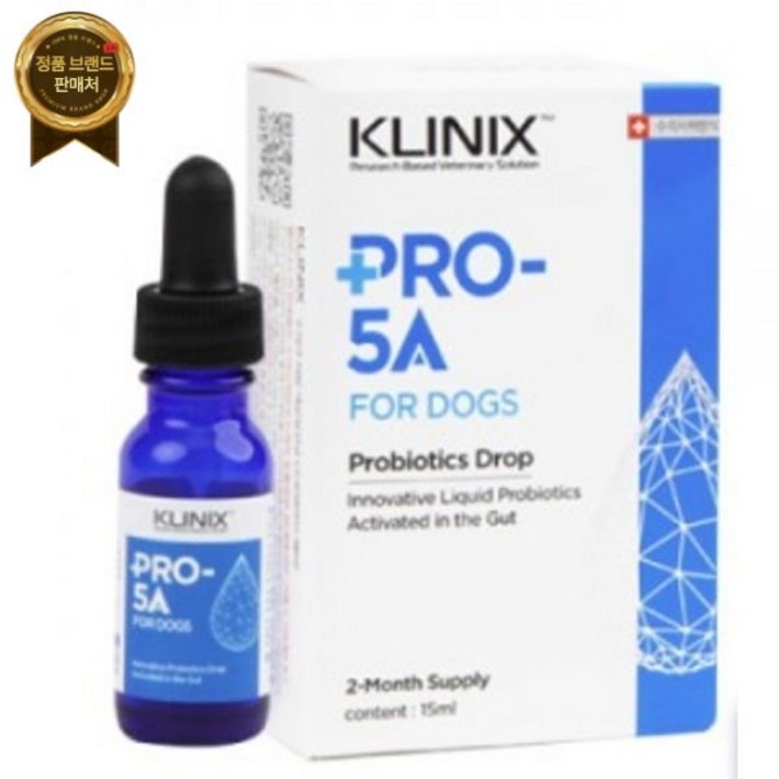 클리닉스 유산균 리뉴얼 PRO 5A 15ml 액상 프로파이브에이 (강아지용)
