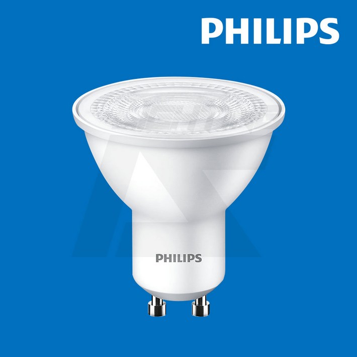 필립스 LED GU10 4.5W 220V 이케아전구 호환, 주광색, 1개
