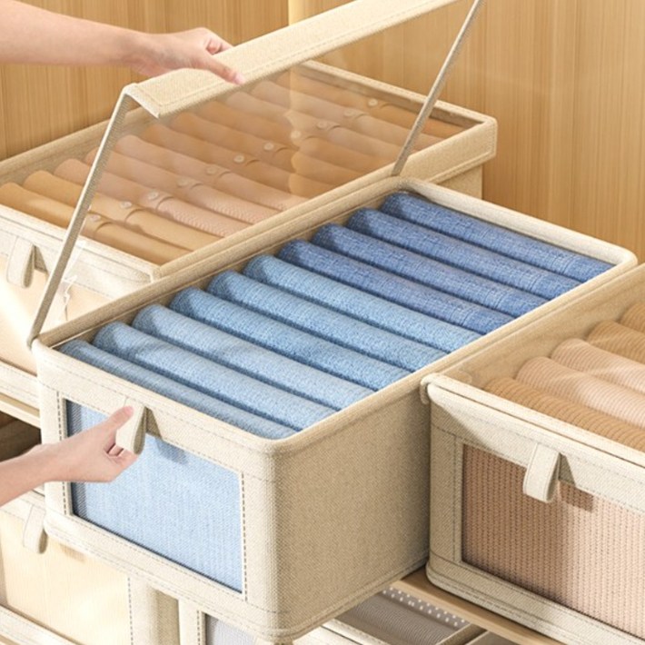 아늑홀릭 먼지 걱정 없는 옷 정리 수납함