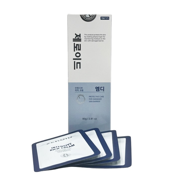 제로이드 인텐시브 리치 크림 엠디 MD 샘플 4매 제공, 1개, 80g