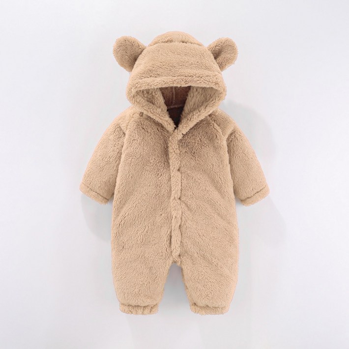 베어 후드 곰돌이 아기우주복 유아 방한 우주복 돌아기선물