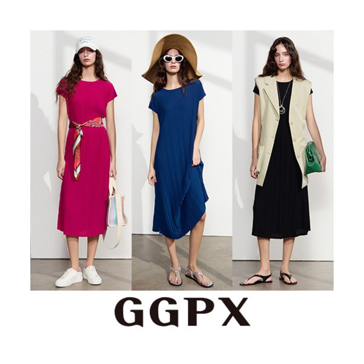 [지지피엑스] (25SS) SUMMER 플리츠 원피스 3종