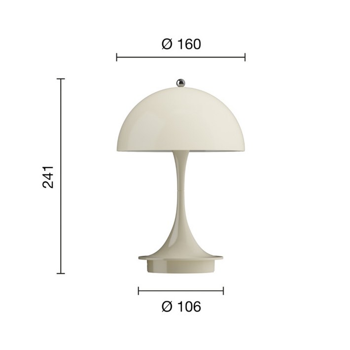 루이스폴센 판텔라 160 포터블 램프 Opal V3버전 오팔화이트