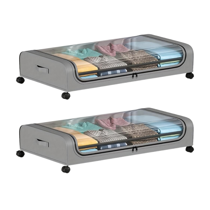 노틈 언더베드 리빙박스 11 침대밑수납장 침대수납박스 속옷정리함, 1세트, 그레이