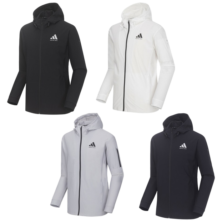 아디다스 컴뱃스포츠 마샬아츠 에어로쿨 트레이닝복 TR140HS1 상의 트랙탑 후드집업