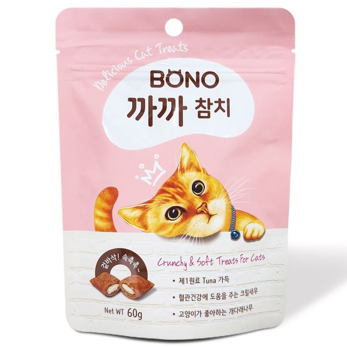 보노네이처 고양이간식 보노까까, 60g, 6개, 참치