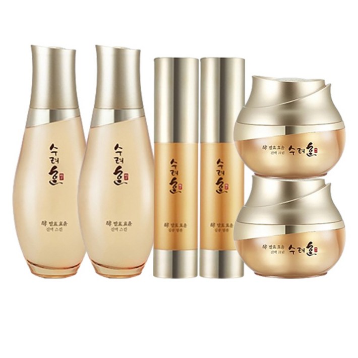 수려한 발효 효윤 스킨 150ml x2 크림 50ml x2 엠플 20ml x2, 1개