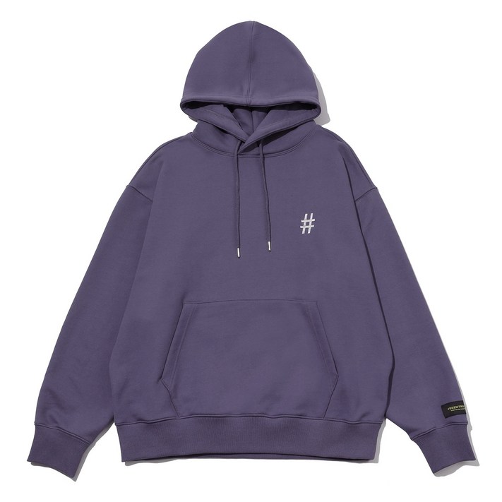 빈트릴 리플랙티브 해시태그 오버핏 후드티 BA233HM002