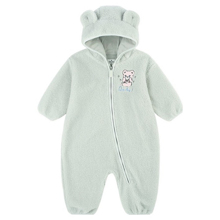 MilkBaby 모모레이 핑코 양털보아 우주복