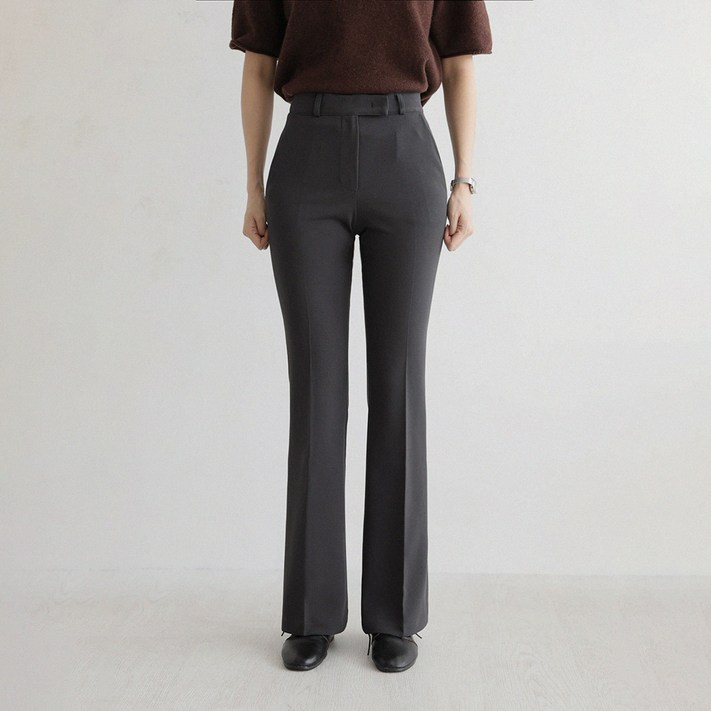 앤드스타일 여성용 숏롱 맞춤슬랙스15 데일리 슬림핏 사방스판 부츠컷 슬랙스 264955