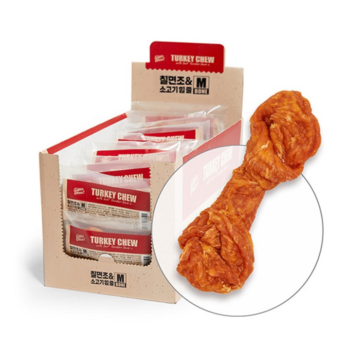 슈퍼츄 강아지 터키츄 건조간식 본타입 M