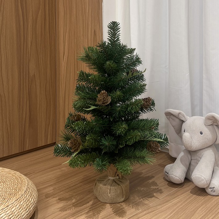 뷰티풀데코센스 솔방울 크리스마스 미니트리 무장식