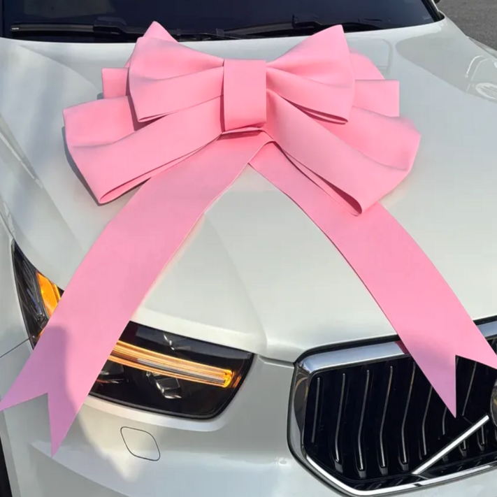 에이투원 대형 리본 웨딩카 신차 가게 선물 장식