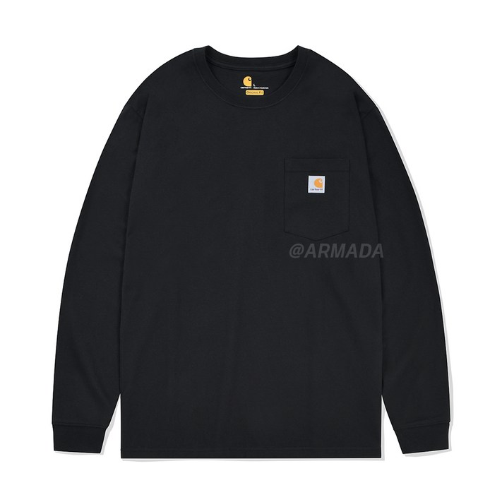 칼하트 K126 워크웨어 포켓 남여공용 긴팔티