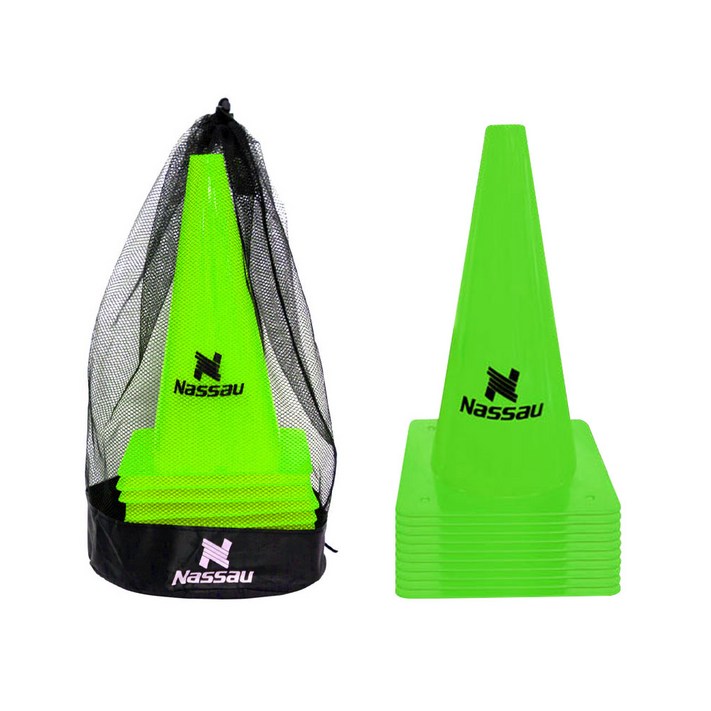 낫소 스포츠 라바콘 23cm 10개입 세트 칼라콘 꼬깔콘