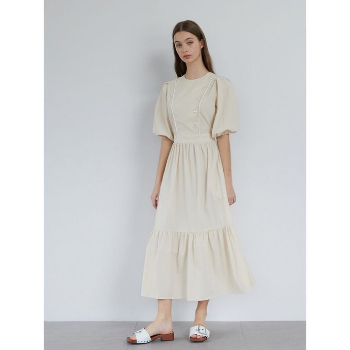 에고이스트 단추장식 뒷밴딩 원피스 EN2JO406