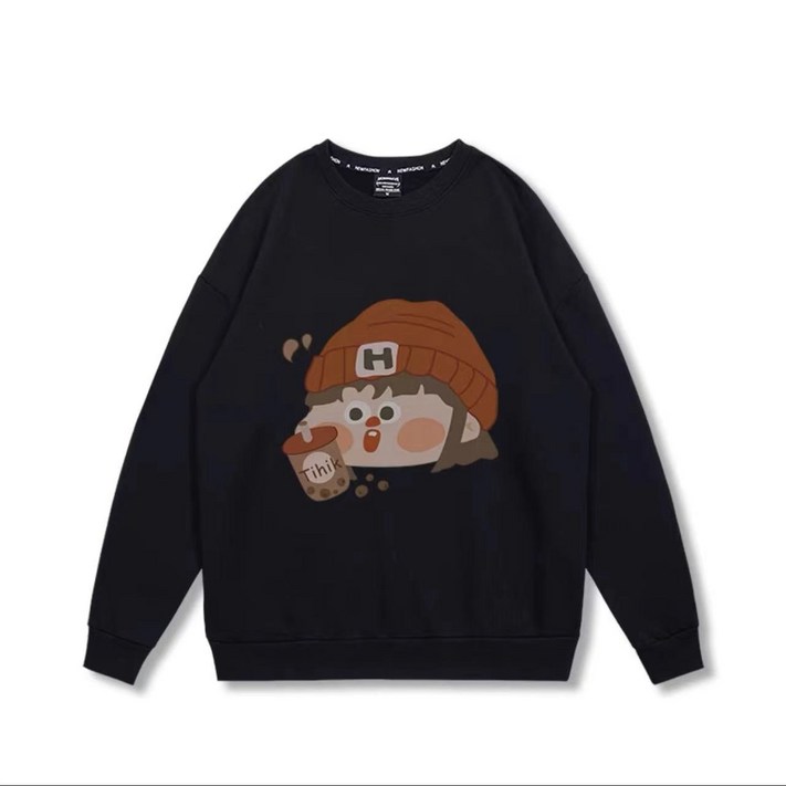 미미앤느 캐릭터 루즈핏 맨투맨