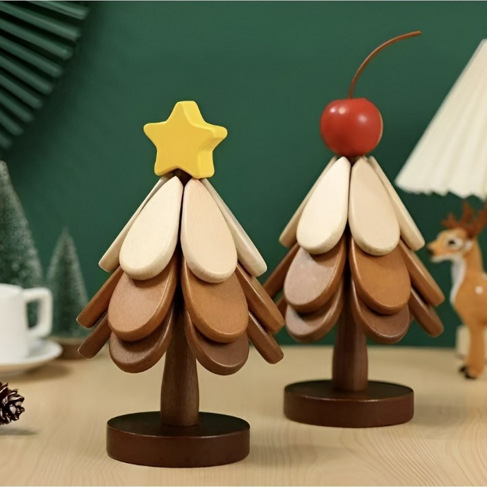 천만마켓 트리 냄비받침 원목 우드 집들이선물