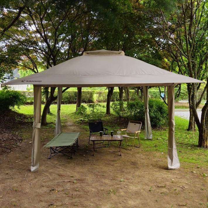 자바라형 접이식 캐노피 천막 캠핑 행사용 방수 차광 이동식 설치 간편형 천막세트