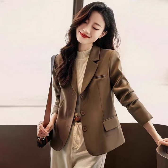 루스리더 여성 투버튼 데일리 블레이저 정장 자켓 M258