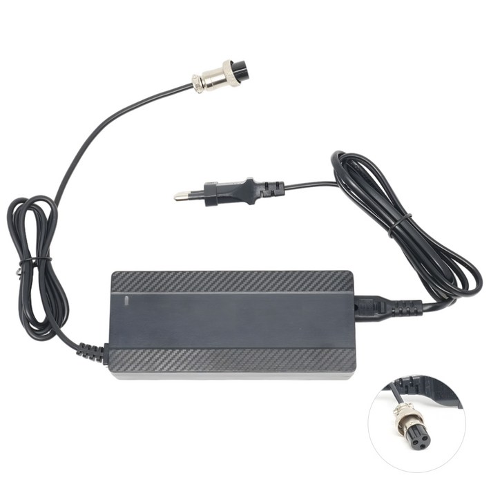 전동 킥보드 충전기 42V 2A 3pin  8mm  5.5 DC, 1개