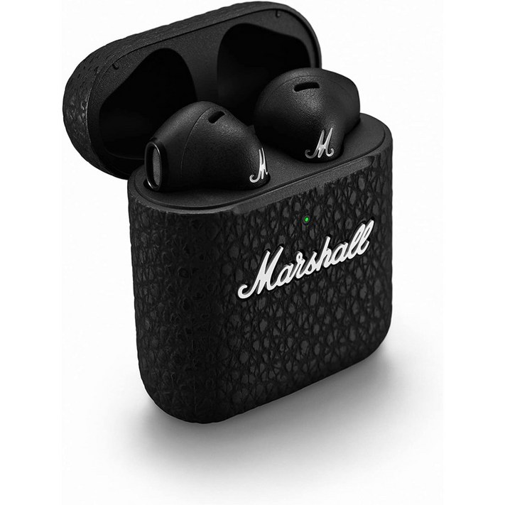 Marshall 마샬 마이너 III 무선 인이어 블루투스 무선헤드폰 배터리 25시간 무선충전 블랙