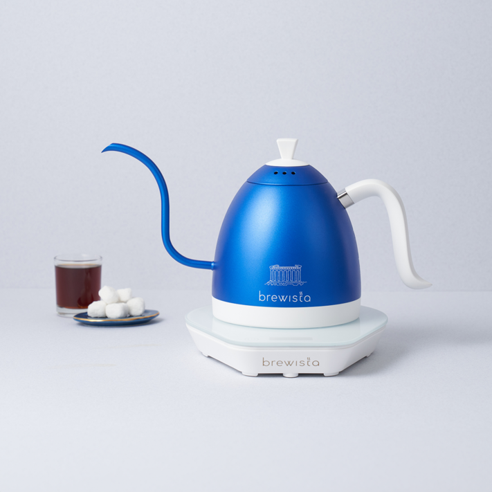 공식수입 브뤼스타 아티산 전기드립포트 지중해블루 600ml