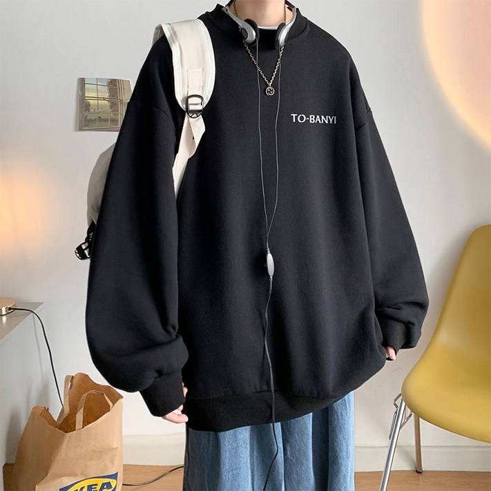 투바니 루즈 오버 핏 남성 맨투맨 M2XL