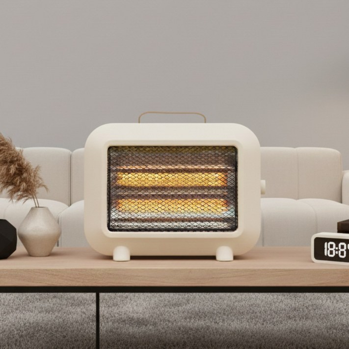 길어진 미니 히터 전기 난로 캠핑 히터 사무실 발난로