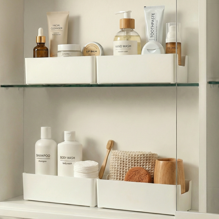 한누네 국내생산 욕실 선반 정리함