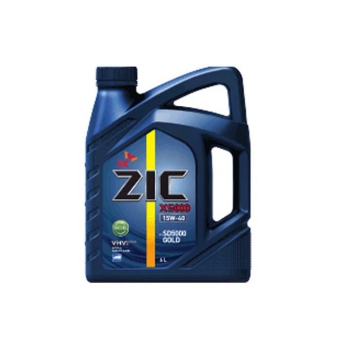 ZIC 지크 X5000 15W40 6L 엔진오일 디젤 ZIC 지크 X5000 15W40 6L 엔진오일 디젤