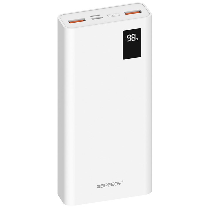 SPEEDY 슬림핏 PD 20W 고속충전 보조배터리 20000mAh 멀티단자  20W C타입 케이블