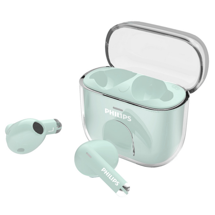 필립스 노이즈캔슬링 오픈형 무선 블루투스 이어폰, TAT1158, 그린