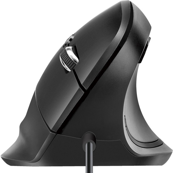 코시 유선 버티컬 마우스 M4077, M4077, 블랙