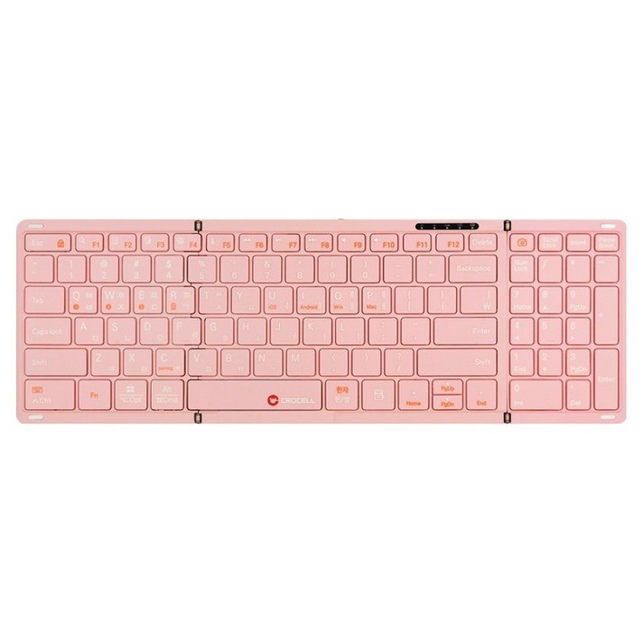 크로셀 저소음 블루투스 접이식 애플 아이패드 휴대폰 무선 키보드