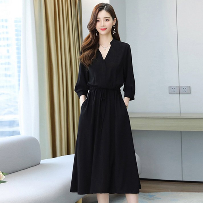 포플러앤씨 여성용 폼페오 헨리넥 원피스 포플러앤씨 여성용 폼페오 헨리넥 원피스