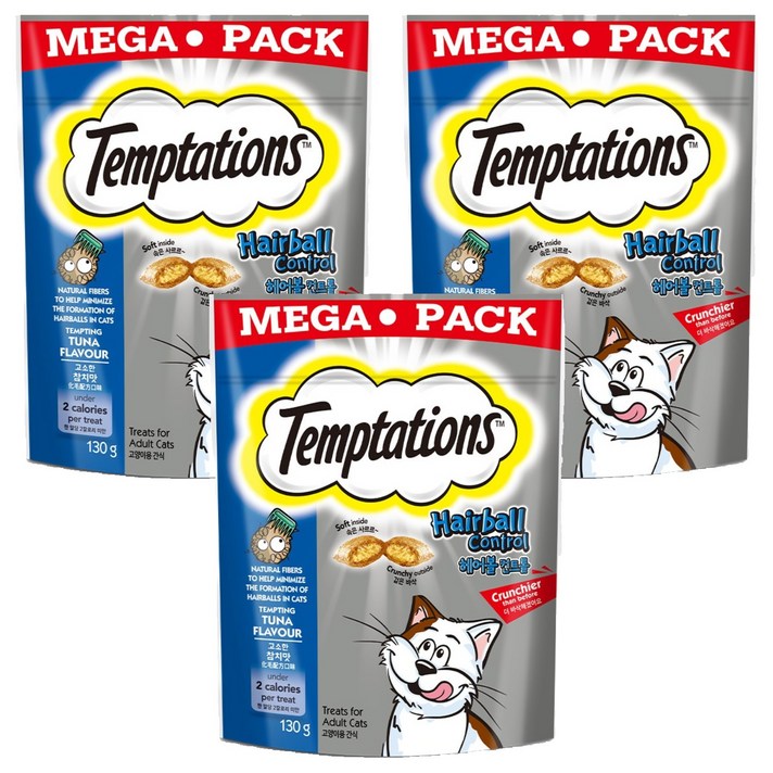 템테이션 고양이 헤어볼 컨트롤 스낵 간식
