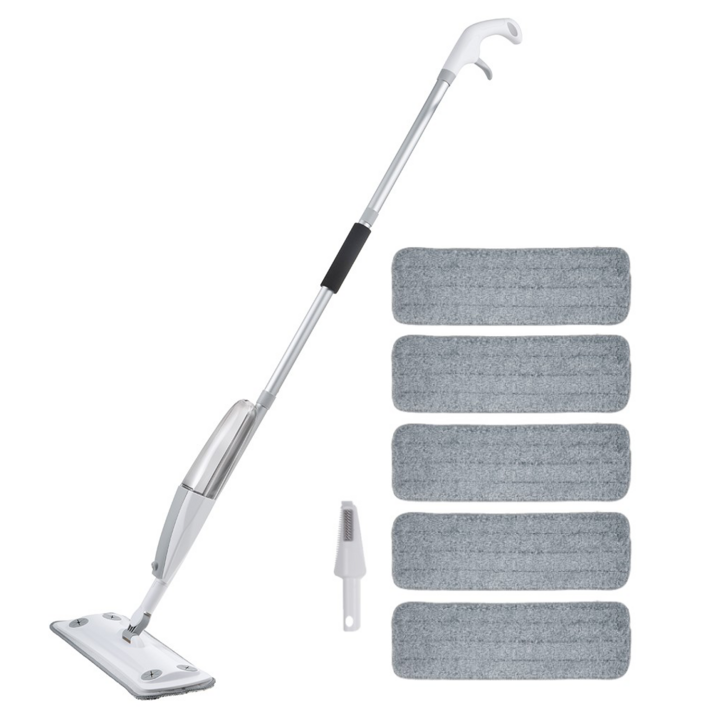 코멧 스프레이 밀대걸레  극세사 패드 5개  다용도 클리너 1개