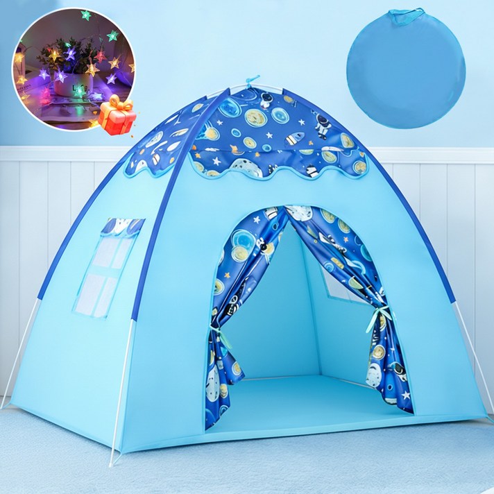 Flyaiku 원터치 우주테마 텐트 감성 하우스 홈캠핑 야외 캠핑