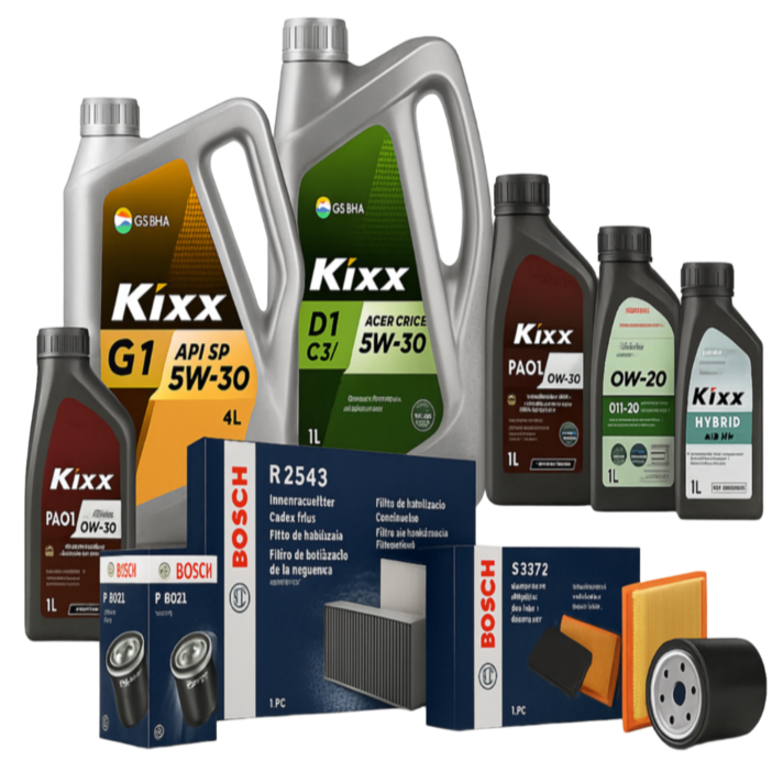 렉스턴 슈퍼 스포츠 더뉴 올뉴 전차종 엔진오일 오일세트 보쉬필터 킥스오일